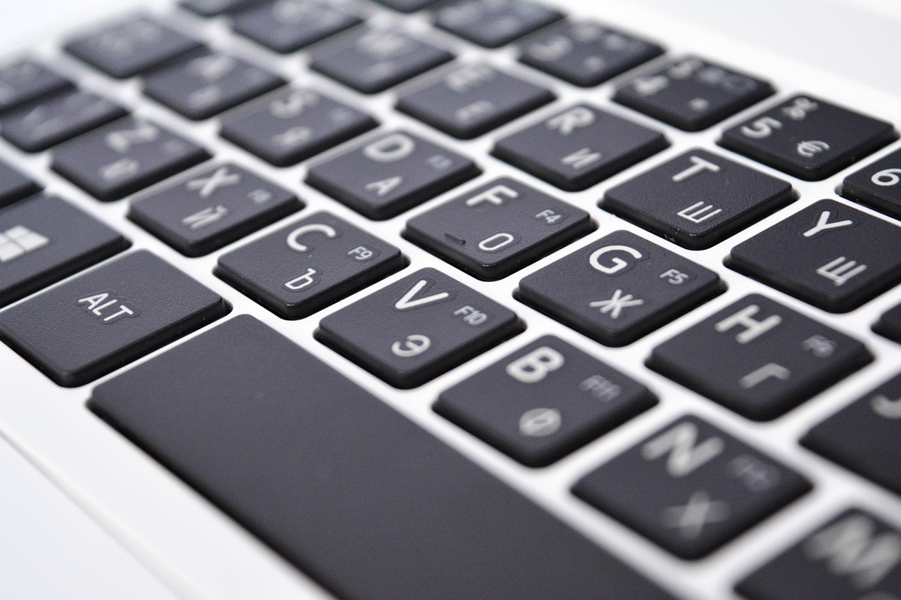 Close-up of a computer keyboard